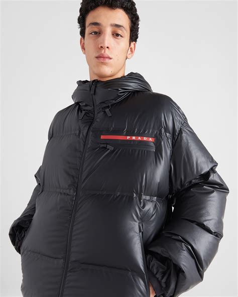 prada belted down puffer jacket|prada sleeveless puffer jacket.